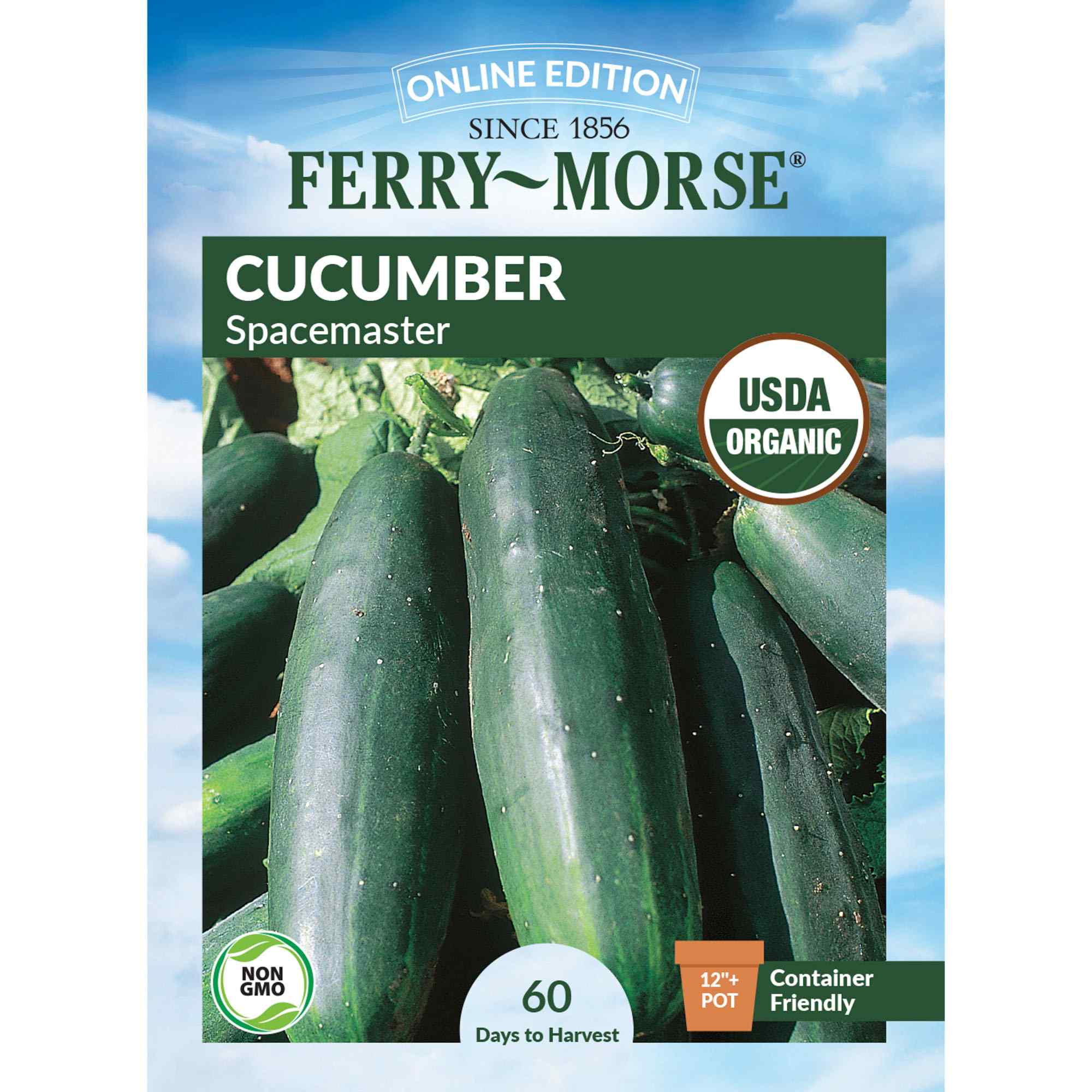 Ferry-Morse cucumber spacemaster seed packet